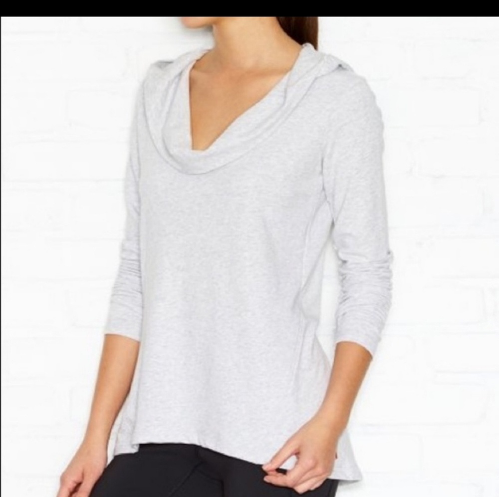 Lucy Hoodie Pullover Gray  Space‎ Dyed/Heathered Athletic Size XS